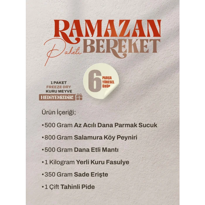 Develi Ramazan Bereket Paketi - 6lı Set