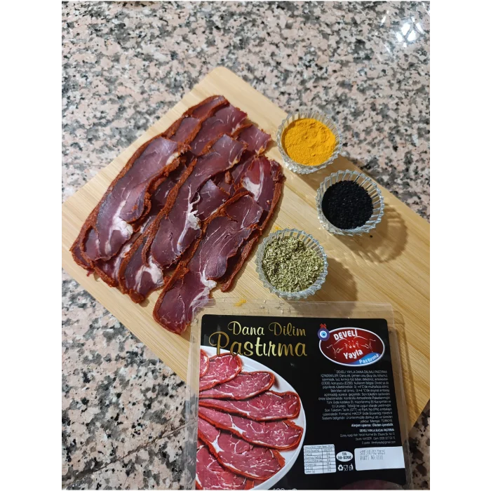 1 Kg Dana Sırt Çemenli Kayseri Pastırması