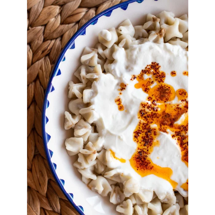Elde Sıkılmış Geleneksel Kayseri Etli Mantı 1 Kg