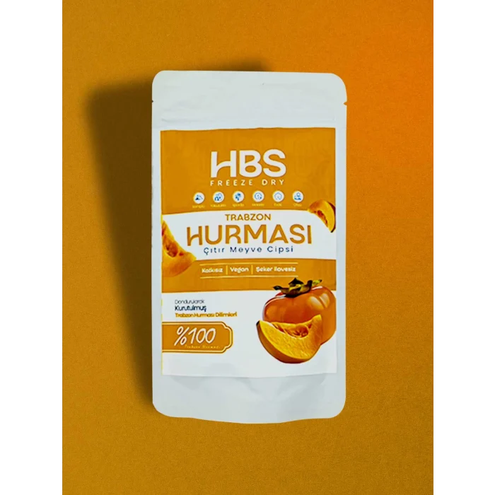 Freeze Dry Cennet Hurması – Katkı ve Şeker İlavesiz Meyve Cipsi