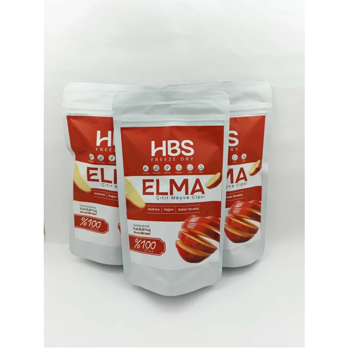 Freeze Dry Elma – Katkı ve Şeker İlavesiz Meyve Cipsi