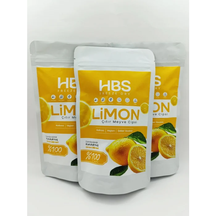 Freeze Dry Limon – Katkı ve Şeker İlavesiz Meyve Cipsi