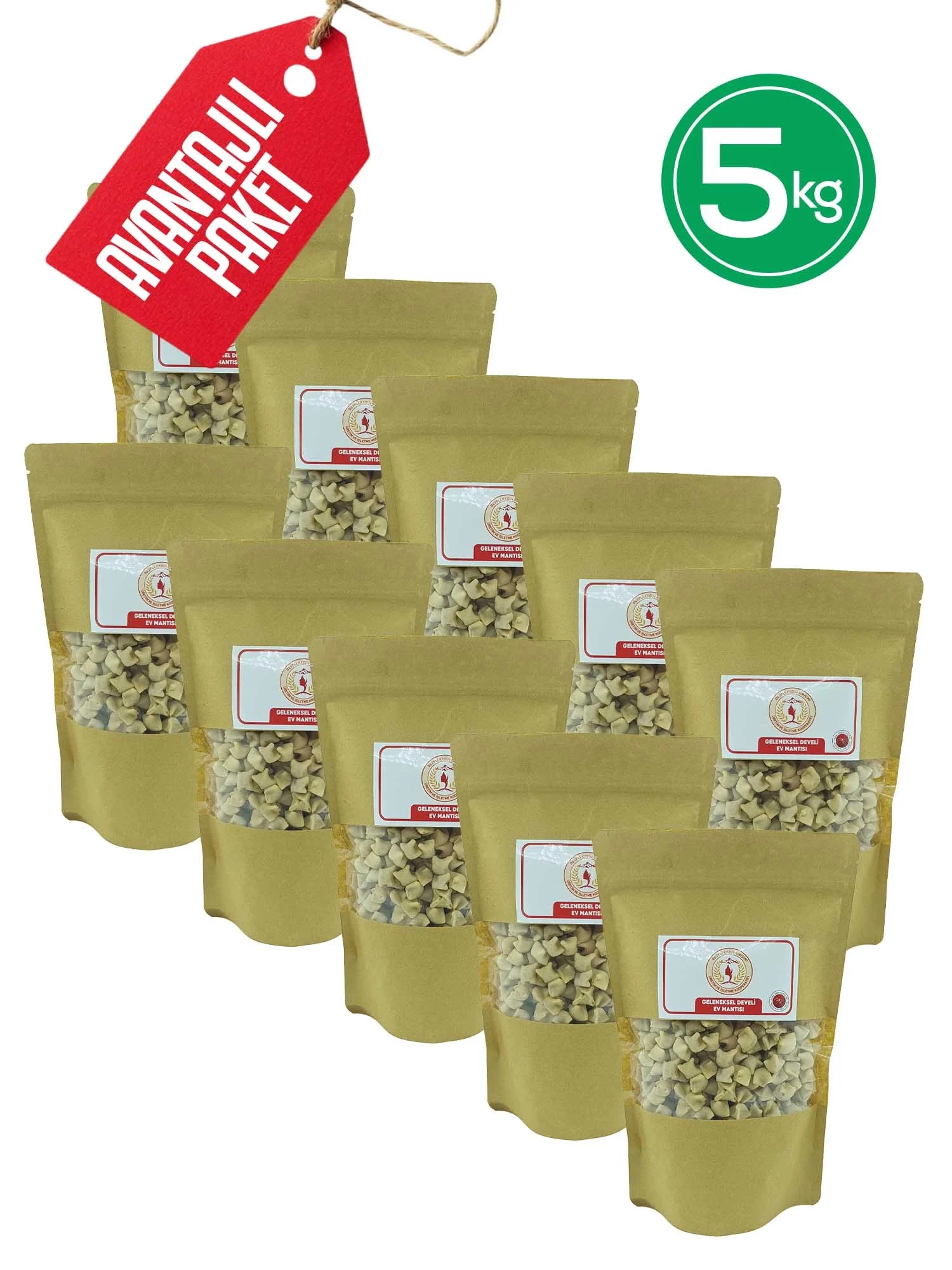 El Yapımı Kayseri Etli Ev Mantısı - 5 kg Avantajlı Paket