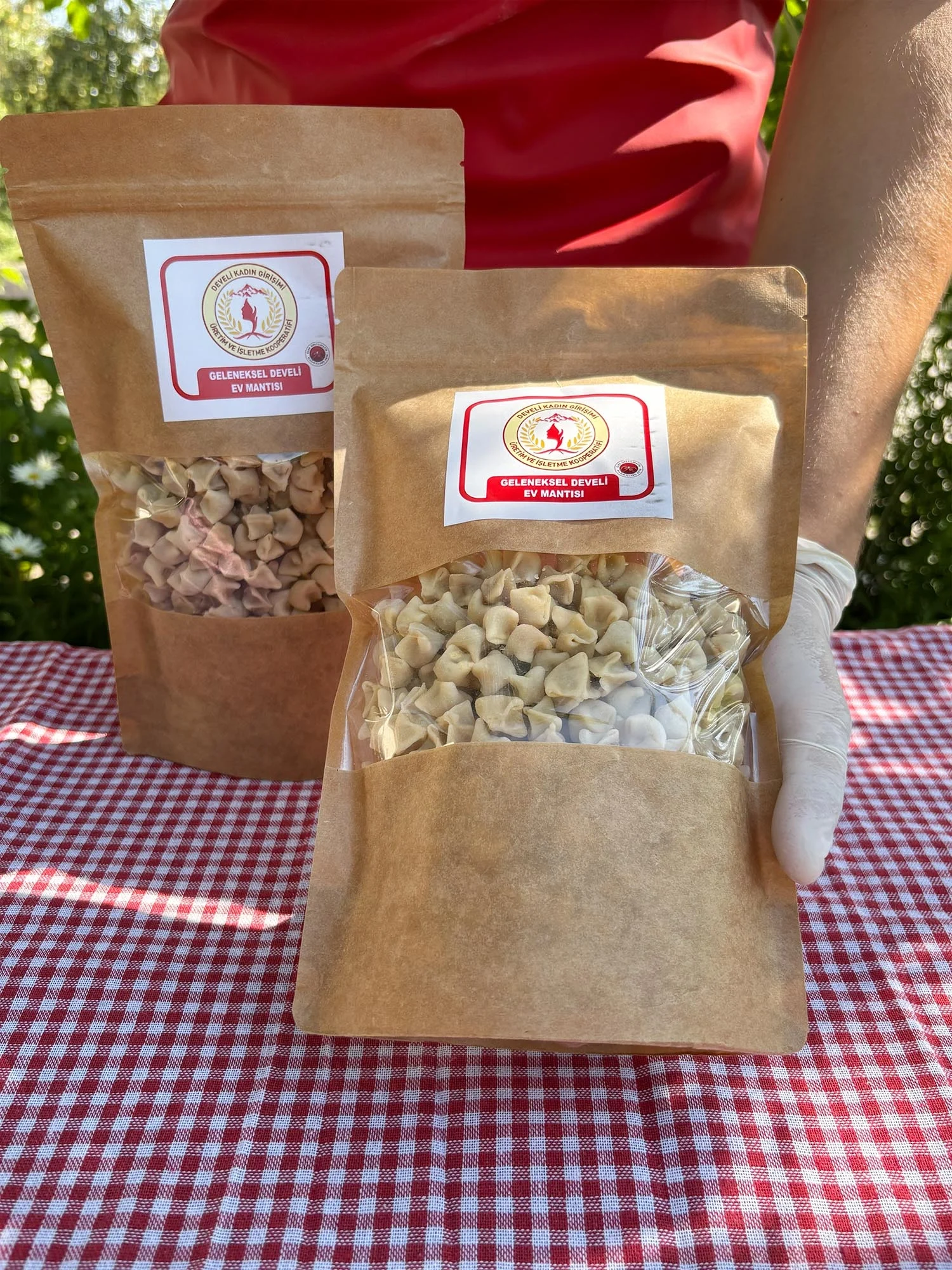 Elde Sıkılmış Geleneksel Kayseri Etli Mantı 1 Kg