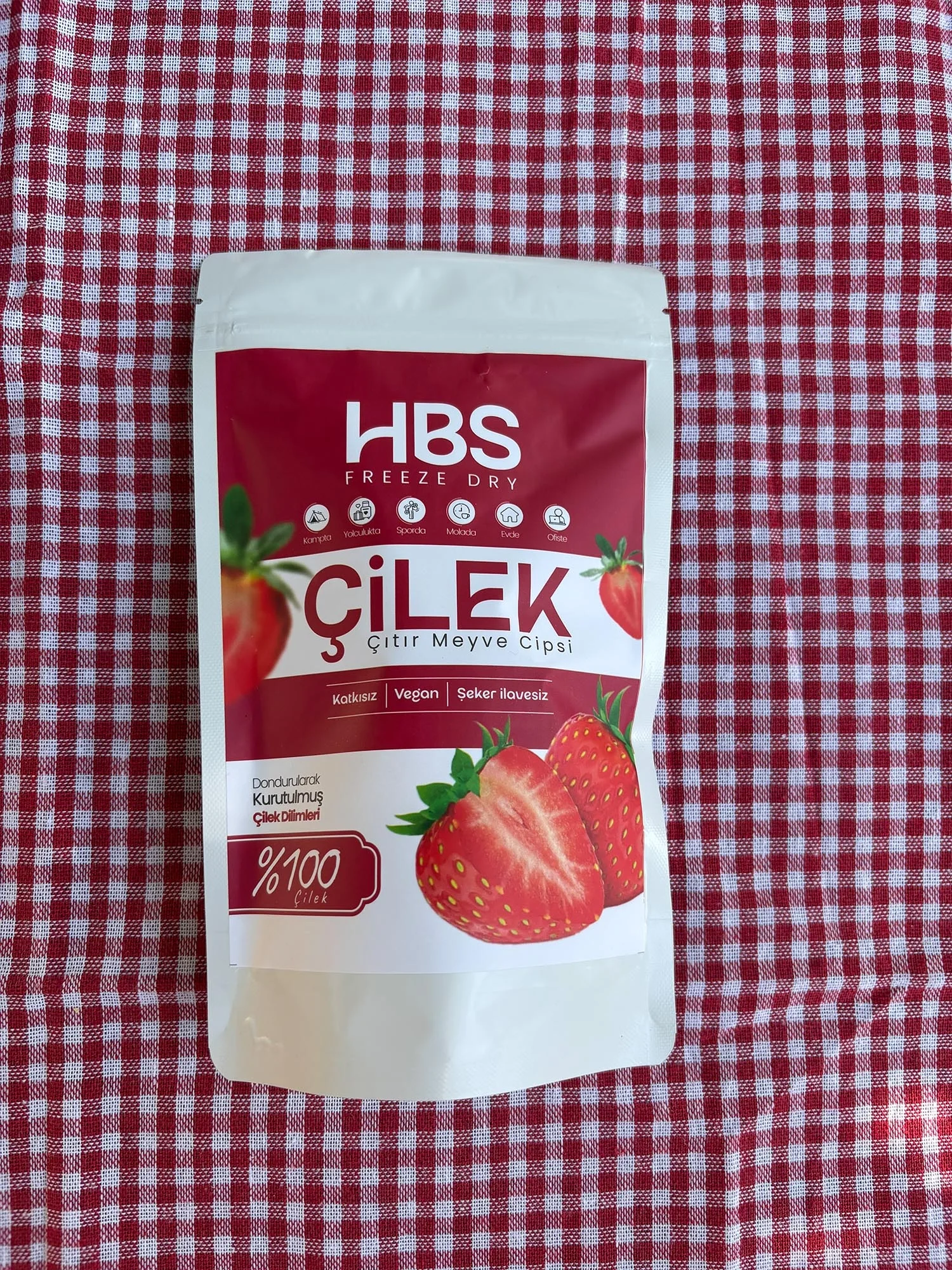 Freeze Dry Çilek- Katkı ve Şeker İlavesiz Meyve Cipsi Üçlü Paket