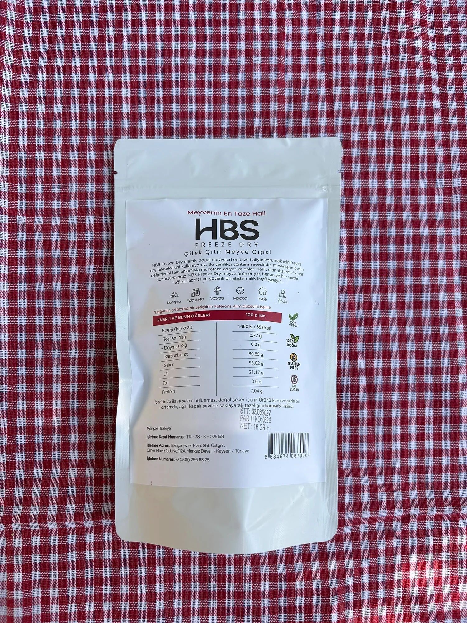 Freeze Dry Çilek- Katkı ve Şeker İlavesiz Meyve Cipsi Üçlü Paket