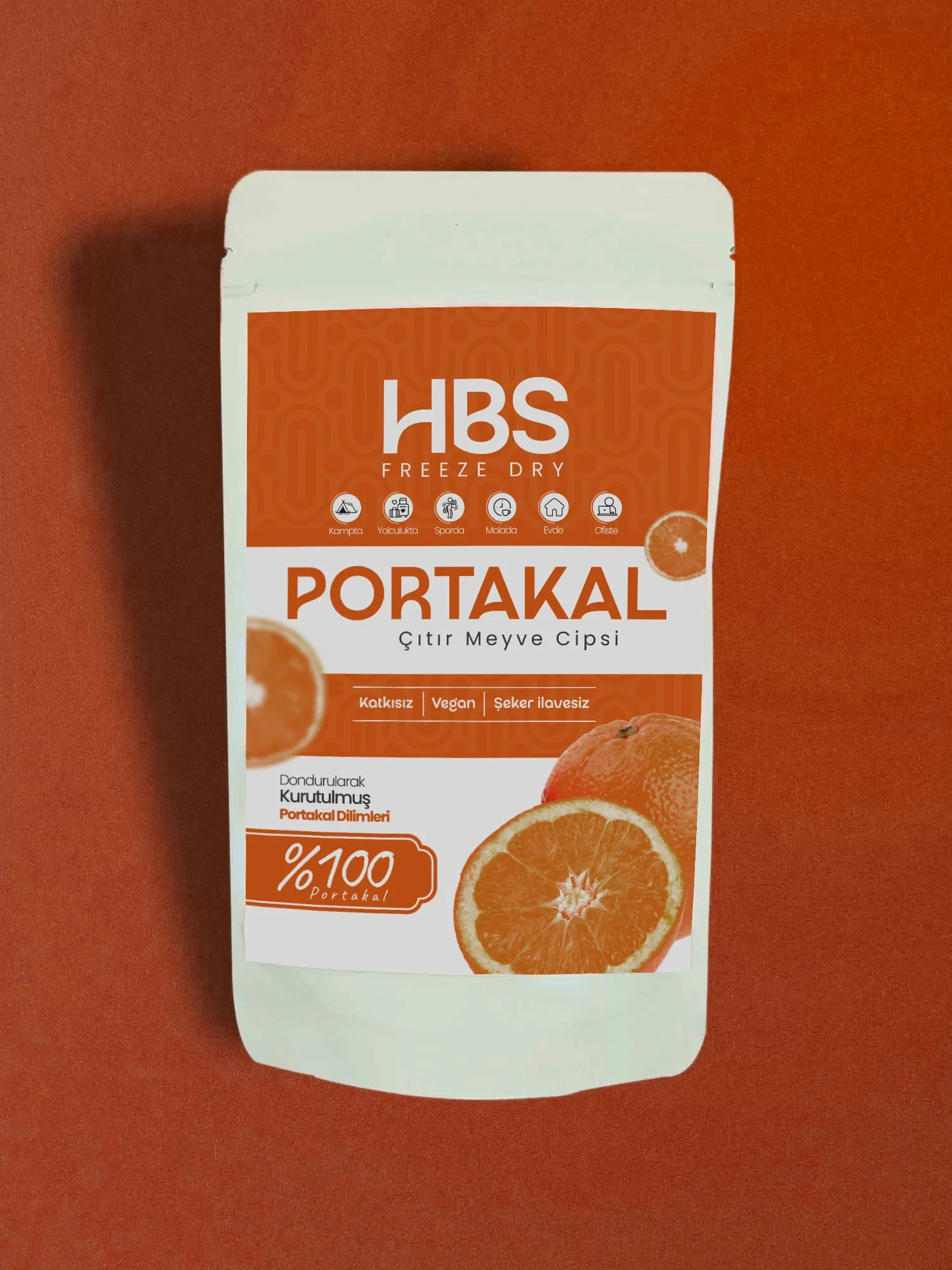 Freeze Dry Portakal – Katkı ve Şeker İlavesiz Meyve Cipsi Üçlü Paket