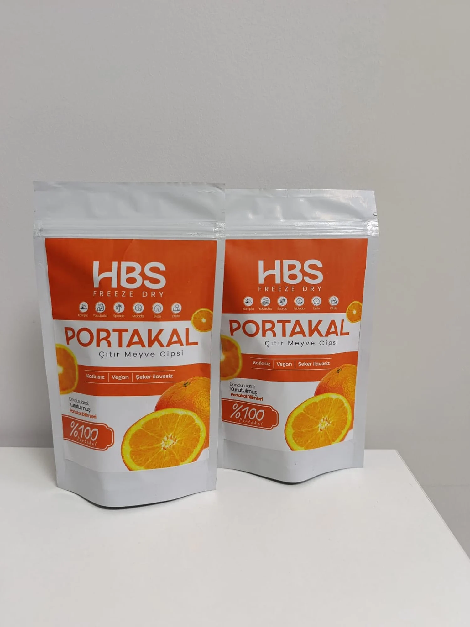 Freeze Dry Portakal – Katkı ve Şeker İlavesiz Meyve Cipsi Üçlü Paket