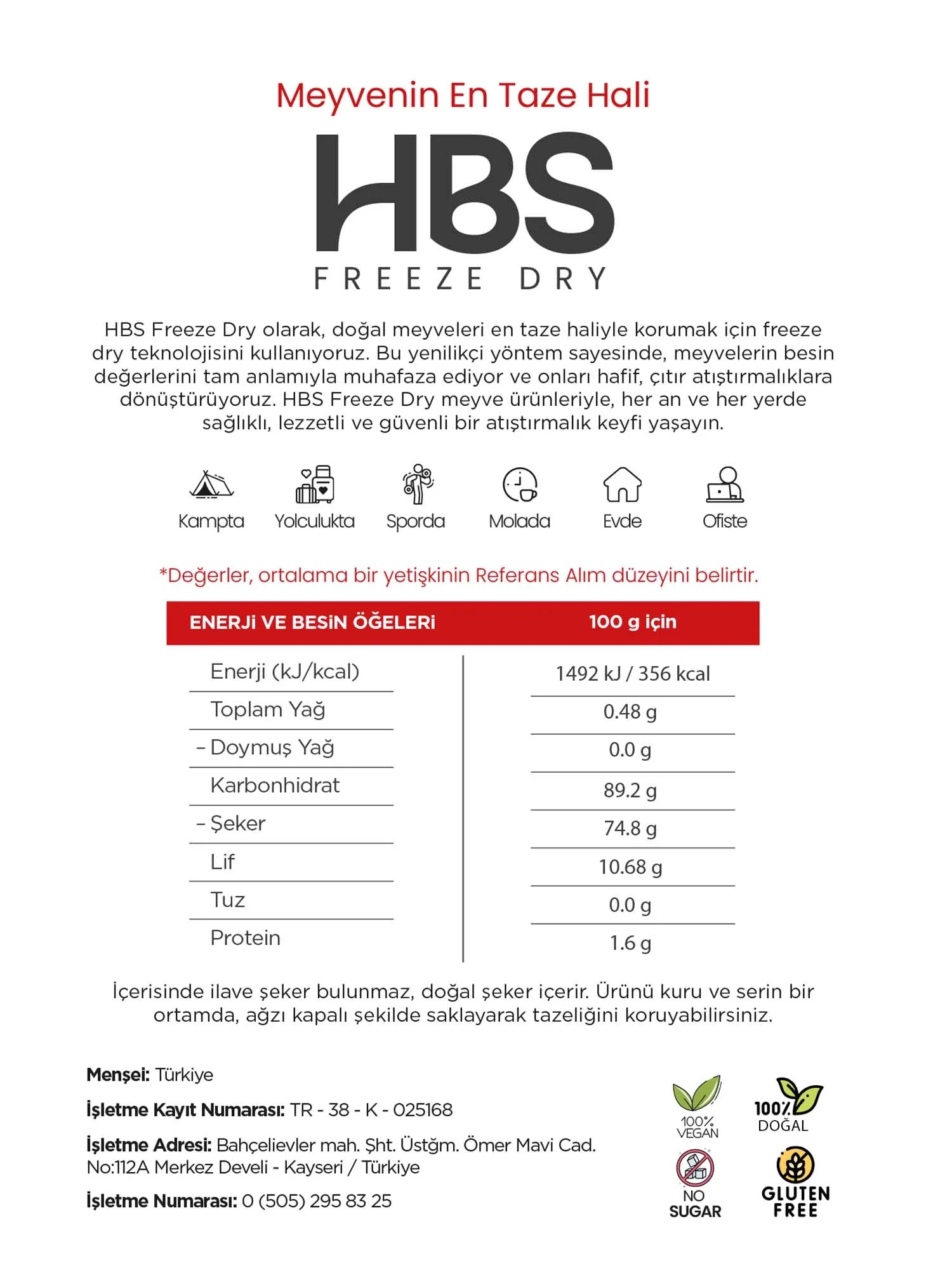 Freeze Dry Elma – Katkı ve Şeker İlavesiz Meyve Cipsi