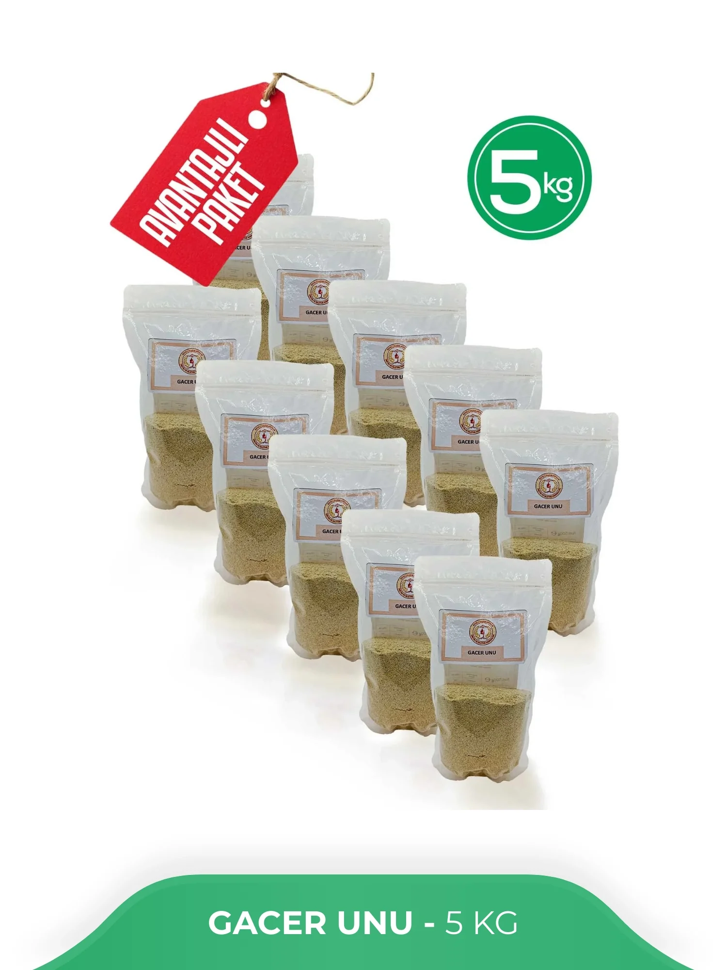 Develi Gacer Unu 5 kg - Atalık ve Doğal Un