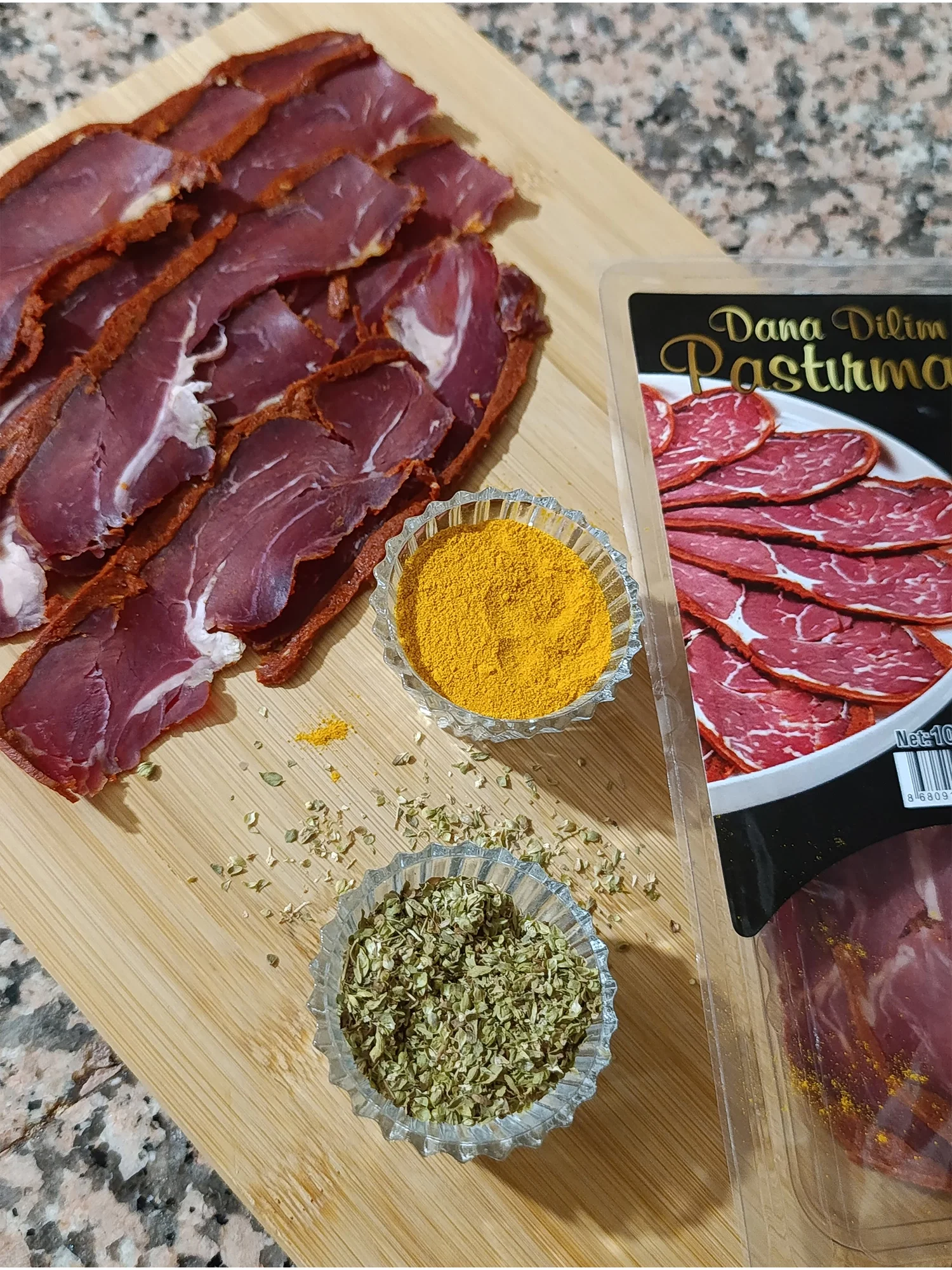 Develi Yayla Dana Sırt Çemenli Pastırma 1Kg