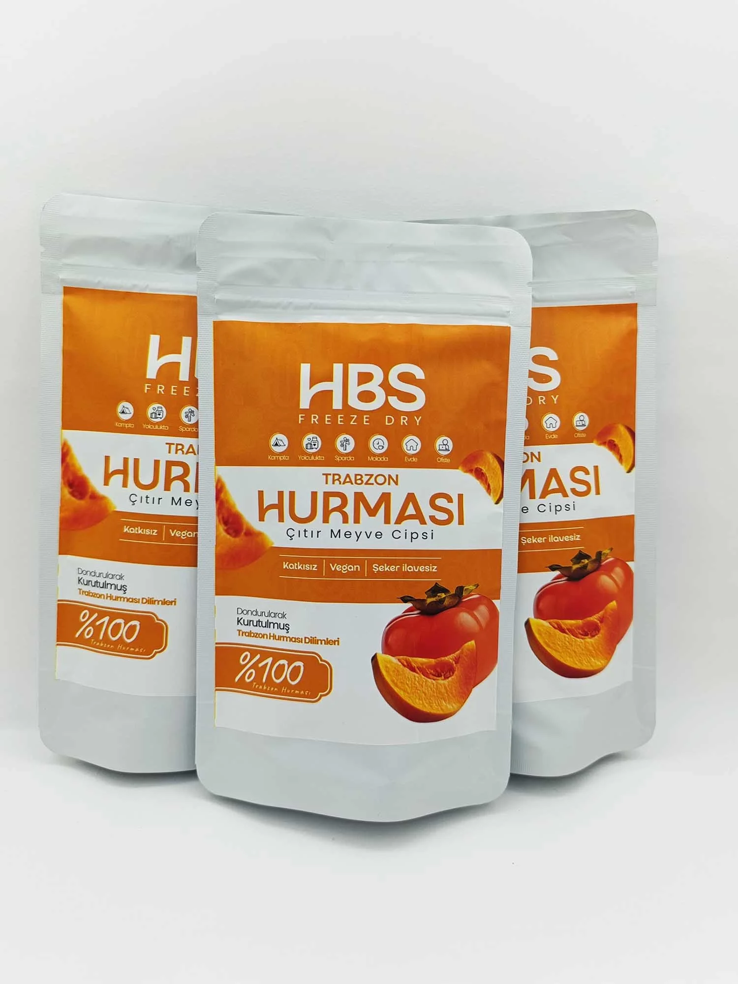 Freeze Dry Cennet Hurması – Katkı ve Şeker İlavesiz Meyve Cipsi