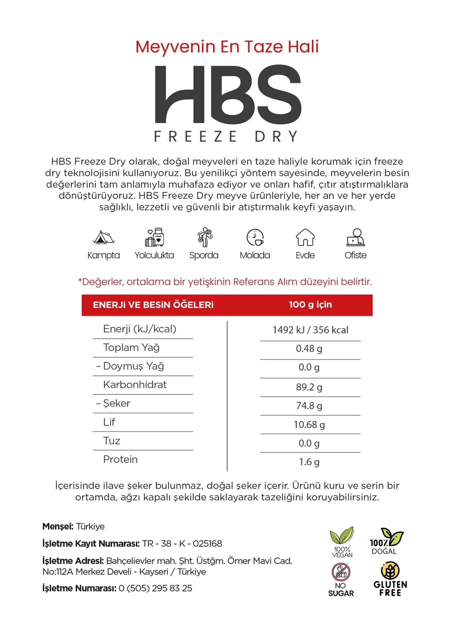 Freeze Dry Elma – Katkı ve Şeker İlavesiz Meyve Cipsi