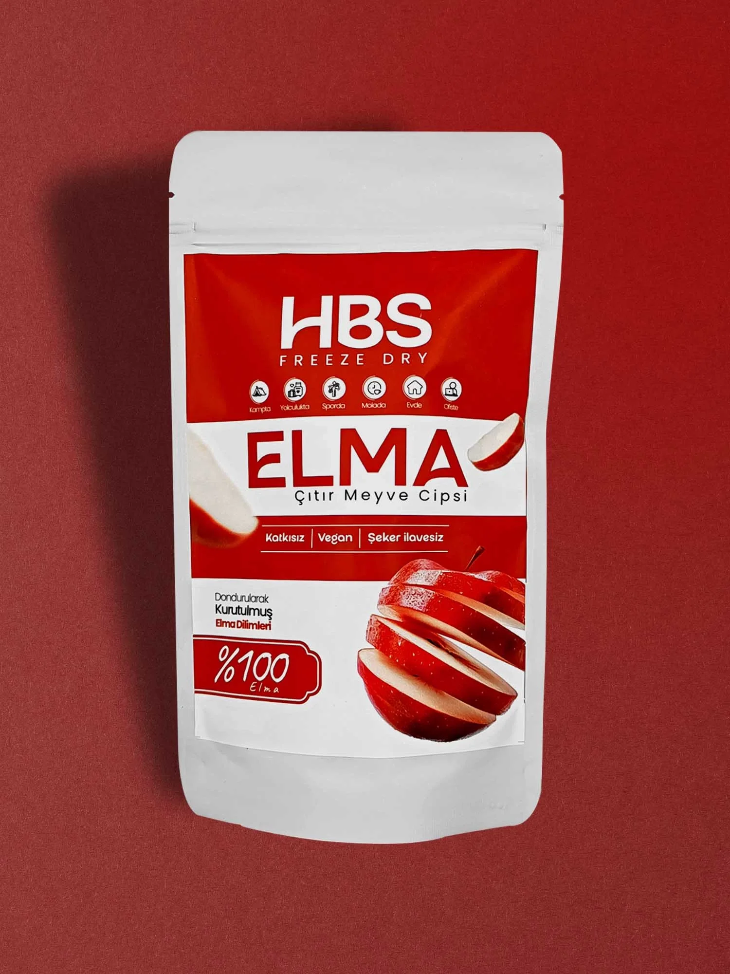 Freeze Dry Elma – Katkı ve Şeker İlavesiz Meyve Cipsi