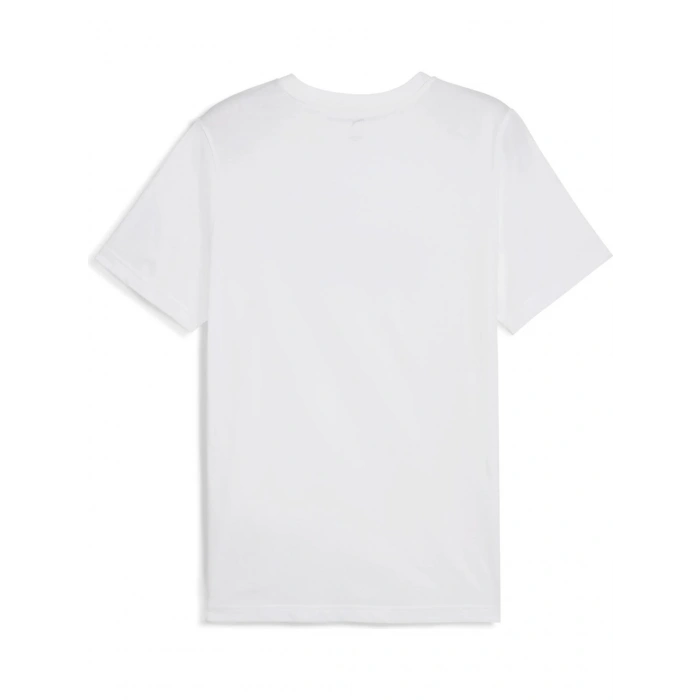 Puma ESS No. 1 Logo Tee Erkek Regular Fit Baskılı Beyaz T-Shirt 68253202