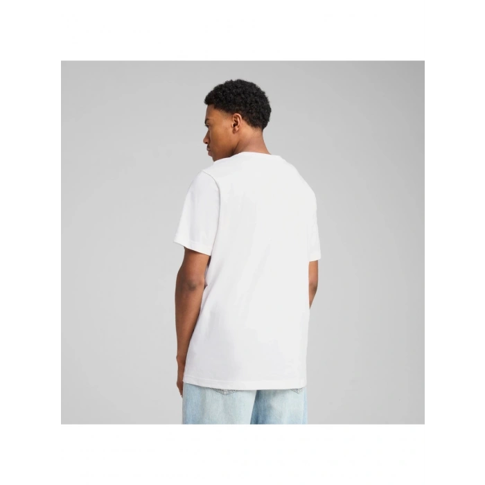 Puma ESS No. 1 Logo Tee Erkek Regular Fit Baskılı Beyaz T-Shirt 68253202