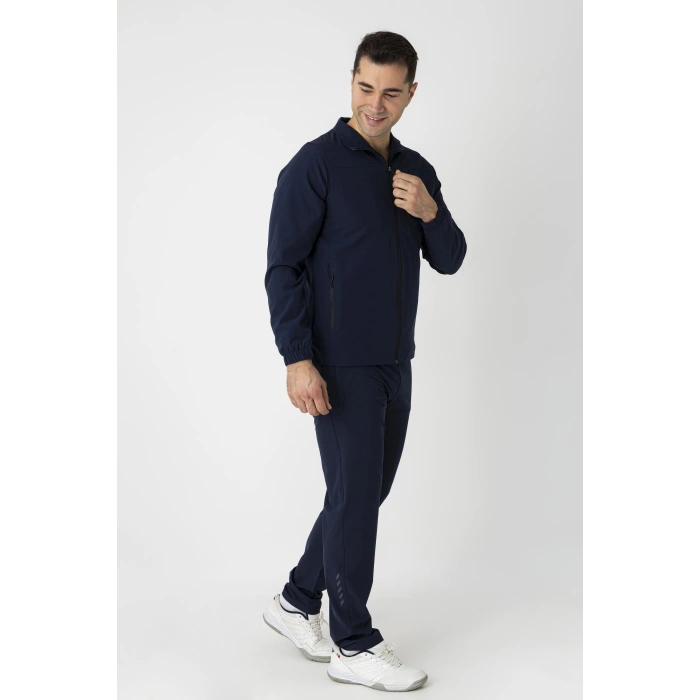 Crozwise Spor Lycra Erkek Eşofman Takımı Lacivert 1247-01