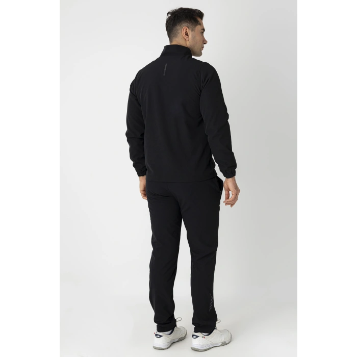 Crozwise Spor Lycra Erkek Eşofman Takımı Siyah 1247-10