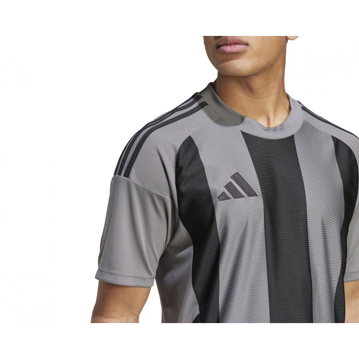 Adidas Striped 24 Jsy Erkek Futbol Forması Gri IW2145