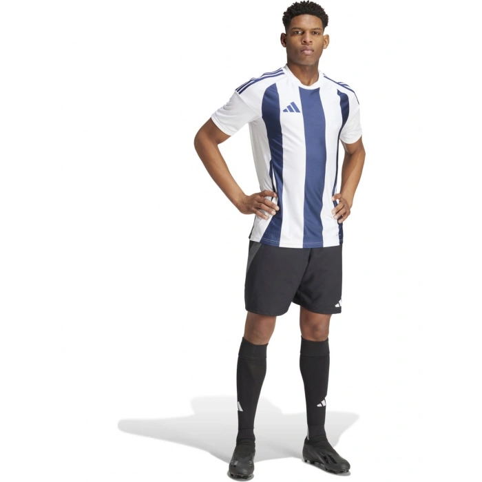 Adidas Striped 24 Jsy Erkek Futbol Forması Mavi Beyaz IW4554