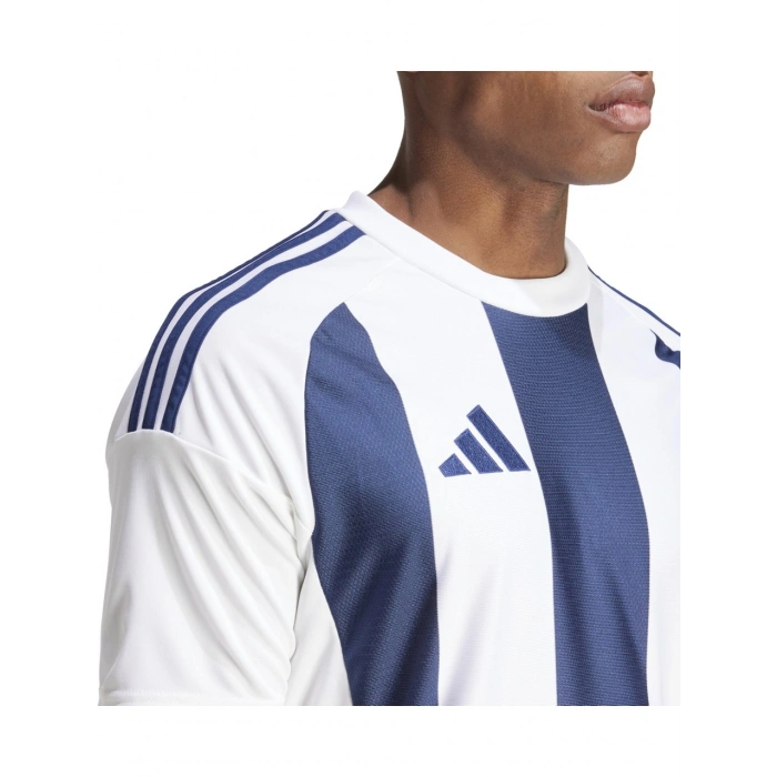Adidas Striped 24 Jsy Erkek Futbol Forması Mavi Beyaz IW4554