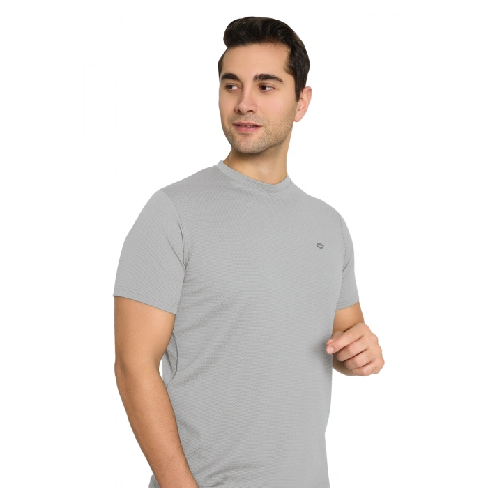 Crozwise Waffle Sıfır Yaka Tişört Bej 7151-05