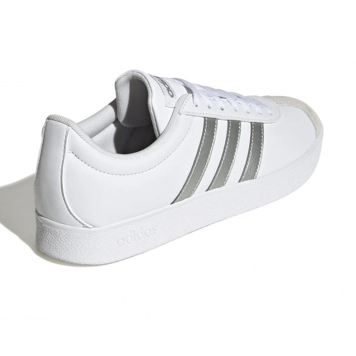 Adidas Vl Court Base Beyaz-Gümüş Kadın Spor Ayakkabı lD3716