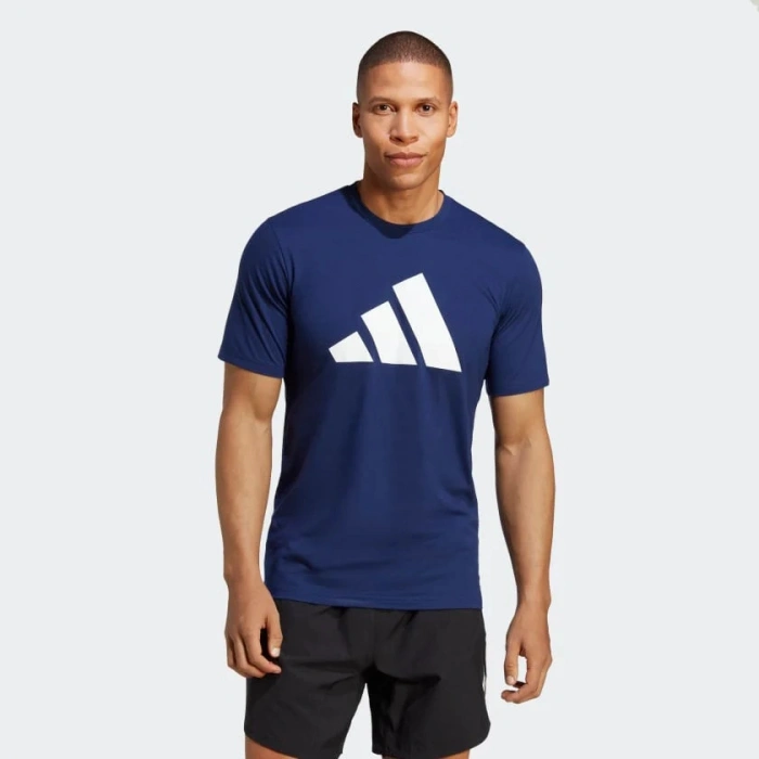 Adidas Tr-Es Fr Logo T Erkek T-Shirt Mavi IB8275