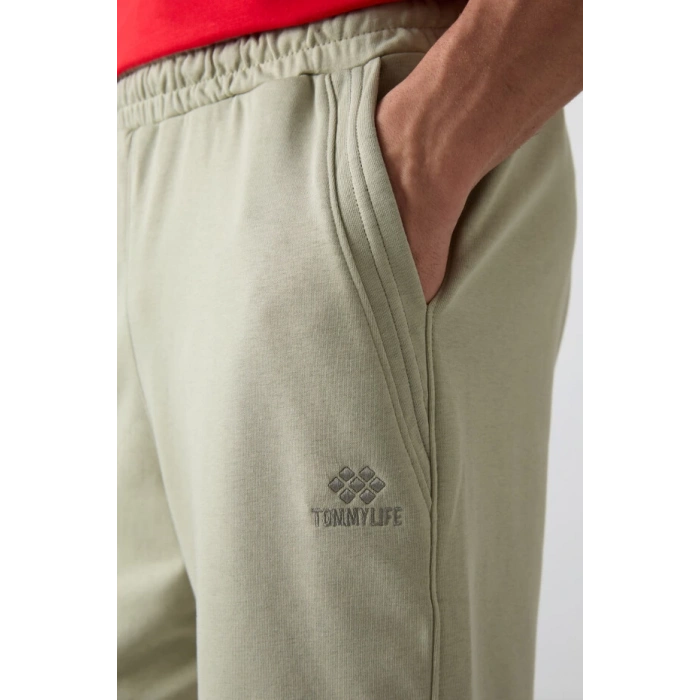 TOMMY LIFE Çağla Pamuklu Kalın Yumuşak Dokulu Comfort Fit Basic Erkek Şort - 81260