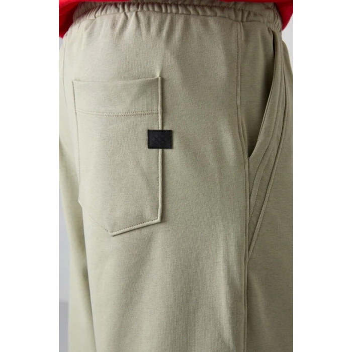 TOMMY LIFE Çağla Pamuklu Kalın Yumuşak Dokulu Comfort Fit Basic Erkek Şort - 81260