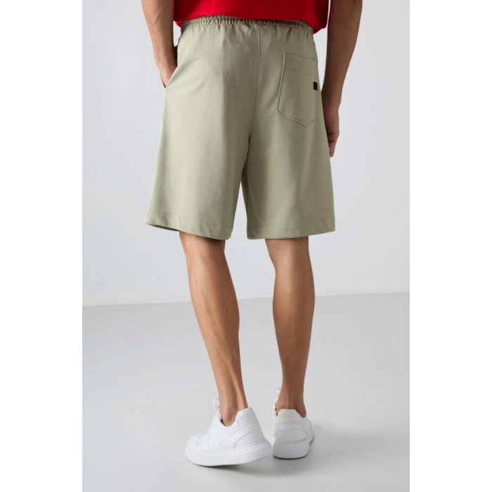 TOMMY LIFE Çağla Pamuklu Kalın Yumuşak Dokulu Comfort Fit Basic Erkek Şort - 81260