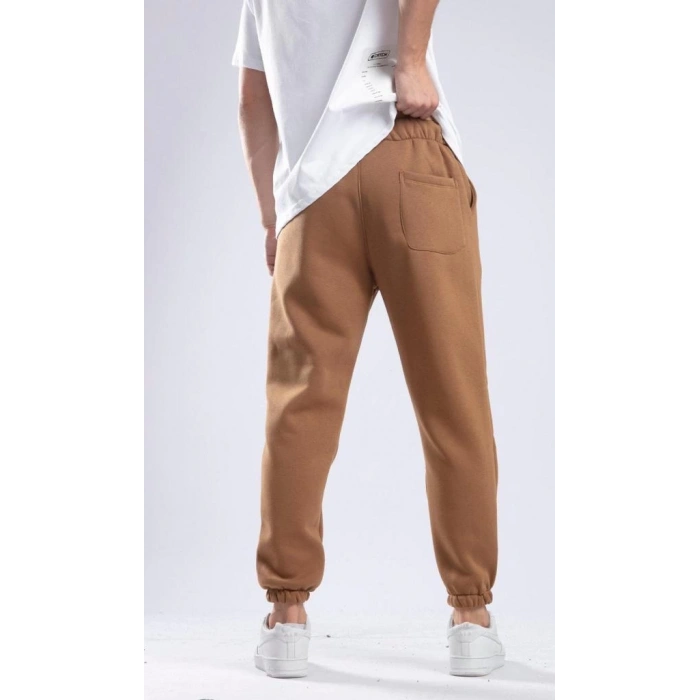 Chatca Erkek 3 İplik Şardonlu Taba Sweatpant K-575