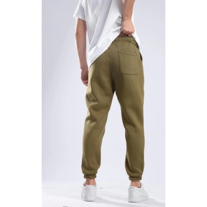 Chatca Erkek 3 İplik Şardonlu Yeşil Sweatpant K-575