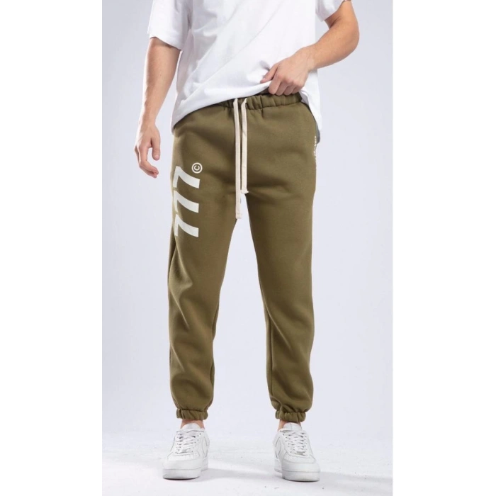 Chatca Erkek 3 İplik Şardonlu Yeşil Sweatpant K-575