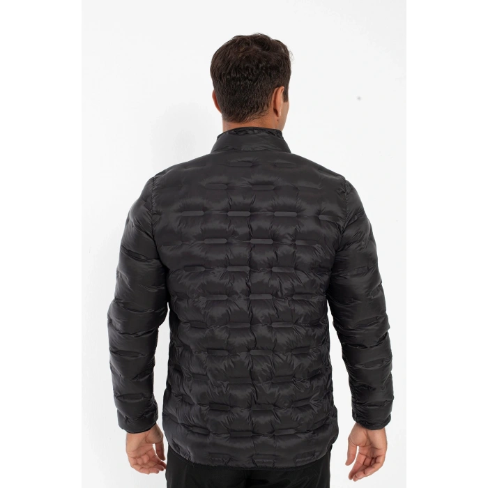 Crozwise Erkek Dolumlu Mont siyah 5031-10