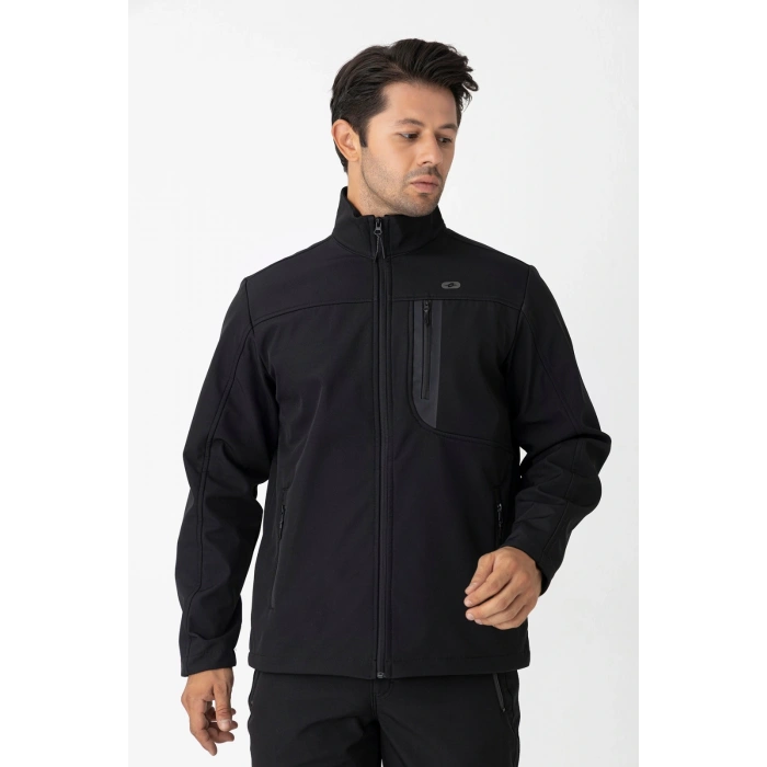 Crozwise Erkek SOFTSHELL Mont Siyah 5039-10