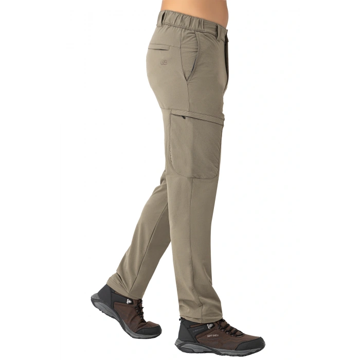 Crozwise Outdoor Dar Paça Erkek Alt Eşofman Bej 2240-02