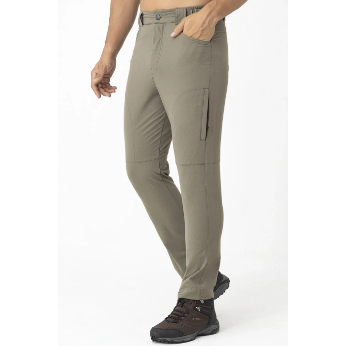 Crozwise Outdoor Dar Paça Erkek Alt Eşofman Bej 2241