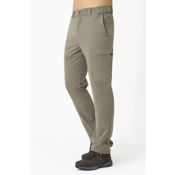 Crozwise Outdoor Düz Paça Erkek Alt Eşofman Haki 2240