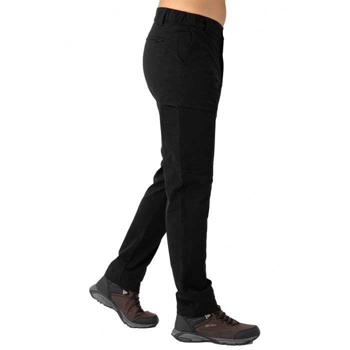 Crozwise Outdoor Düz Paça Erkek Alt Eşofman Siyah 2240