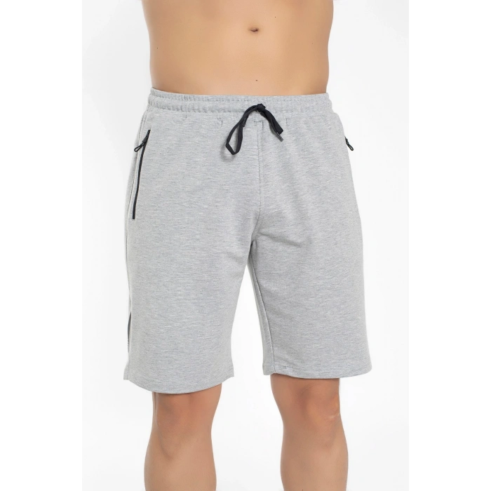 Crozwise Pamuklu Erkek Şort Gri 3200