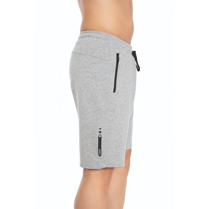 Crozwise Pamuklu Erkek Şort Gri 3200