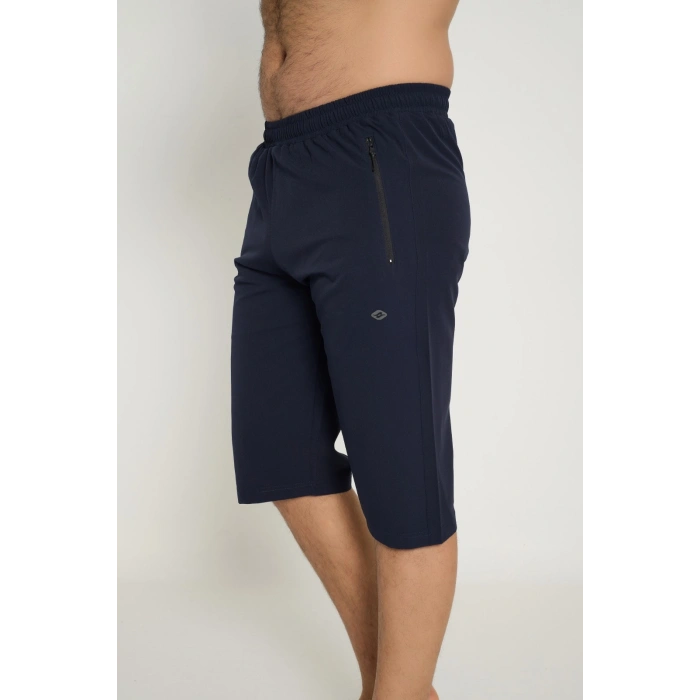 Crozwise Spor Lycra Erkek Capri Lacivert 8043