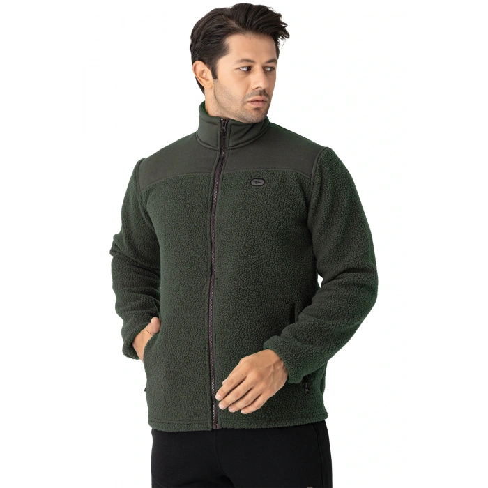 Crozwise Tam Fermuar 3 İplik Sweat Yeşil 6055-04