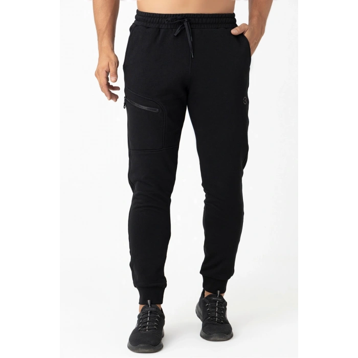 Crozwise Üç İpliik Erkek Alt Eşofman Siyah 2249