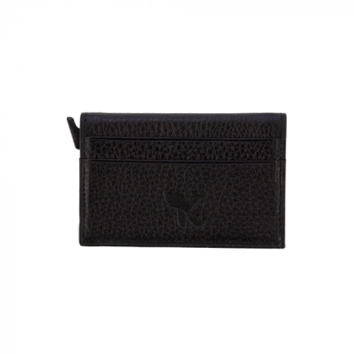 Karali Hakiki Deri Kartlık Siyah K578-1
