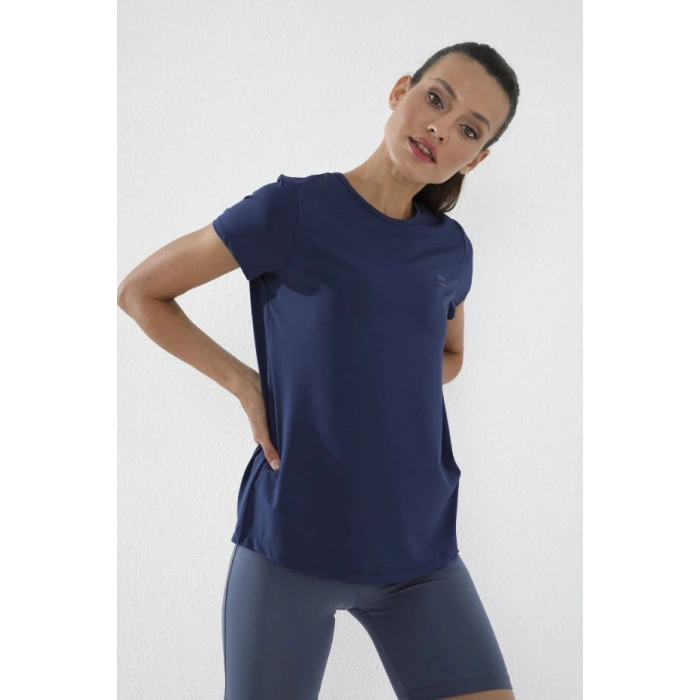 İndigo Basic Kısa Kol Standart Kalıp O Yaka Kadın T-Shirt - 97144