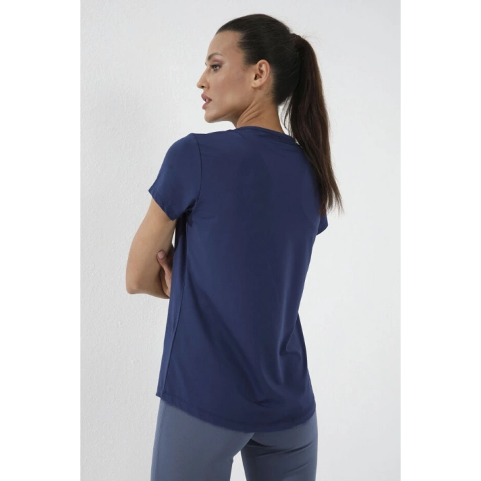 İndigo Basic Kısa Kol Standart Kalıp O Yaka Kadın T-Shirt - 97144