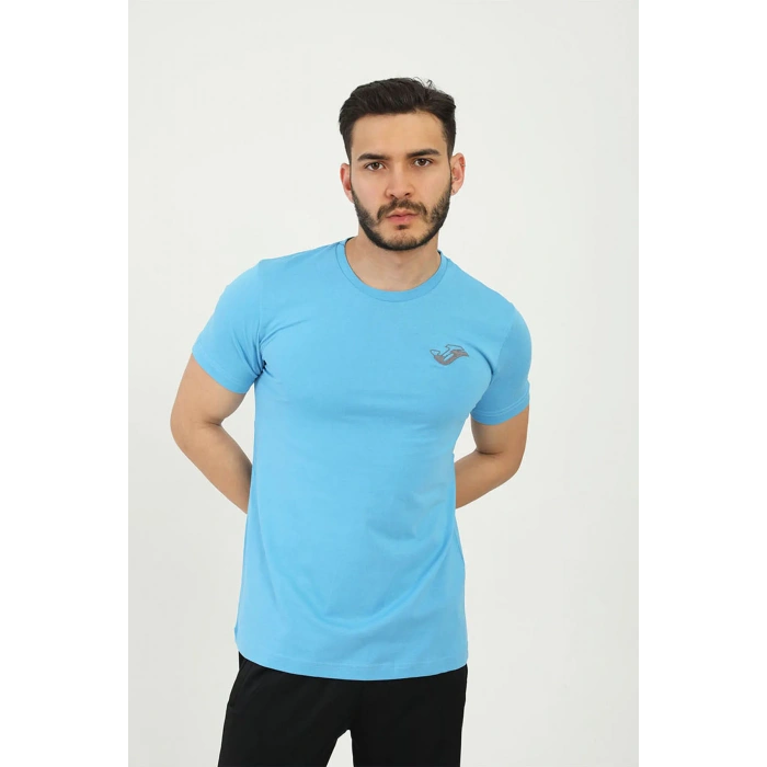 JOMA Erkek Günlük T-Shirt Rush Mavi 4231116