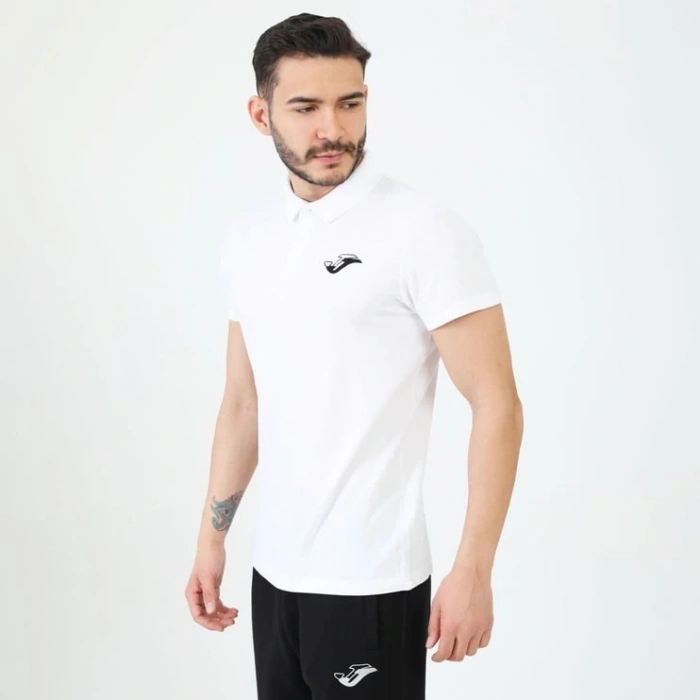 Joma Erkek Günlük T-Shirt Polo Rush Beyaz 4231115